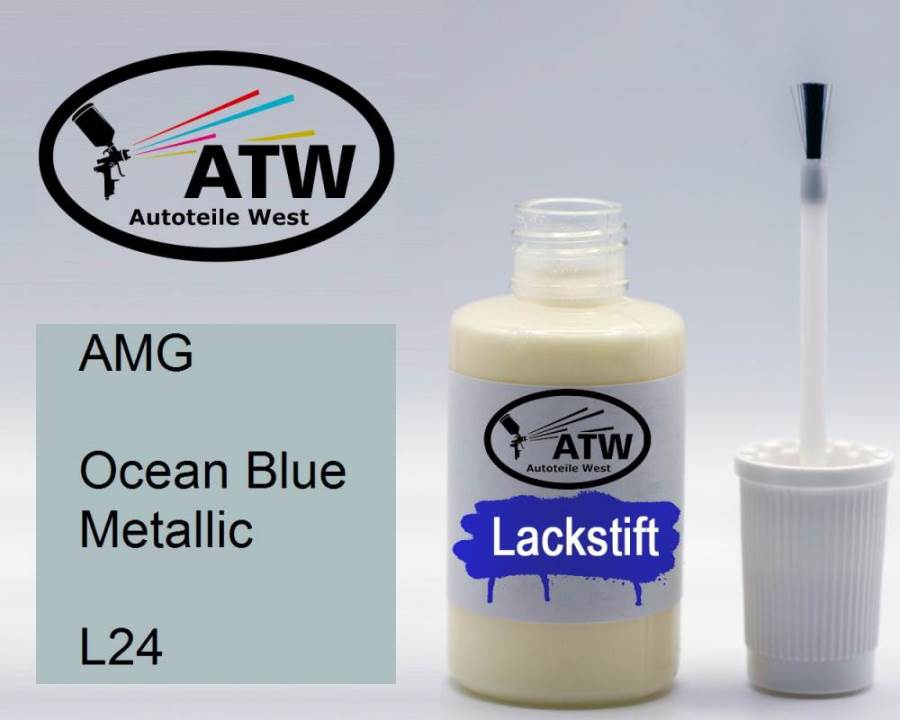 AMG, Ocean Blue Metallic, L24: 20ml Lackstift, von ATW Autoteile West.